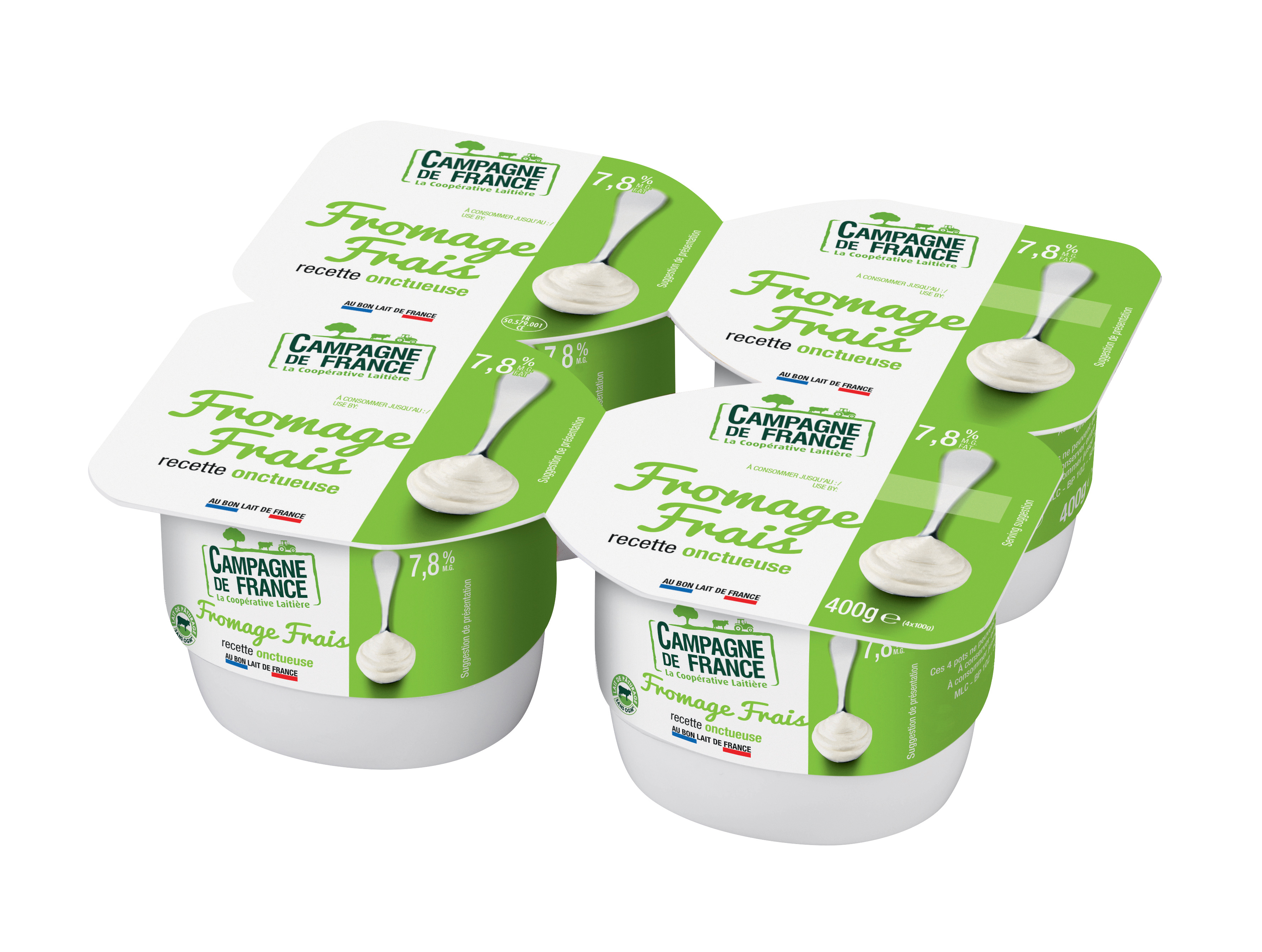 Fromage Frais Nature 78mg Campagne De France Campagne De France 