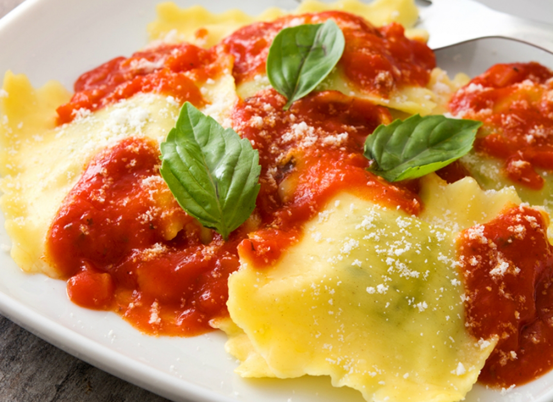 Recette raviolis frais à la sauce tomate