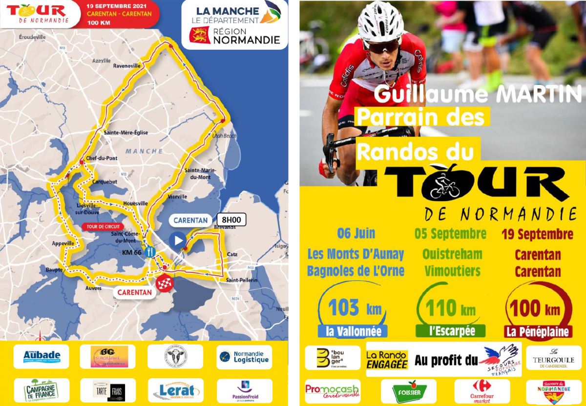 Flyer des randos du Tour de Normandie